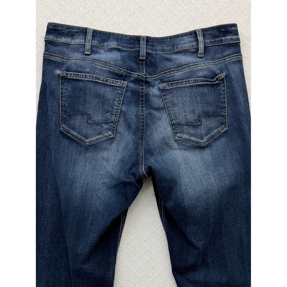 Silver Jeans Co Suki Bootcut Jeans Medium Wash Blue Stretch Denim Size 16W L33 - Picture 4 of 6